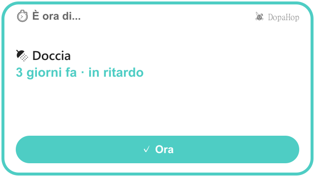 Da quanto non...